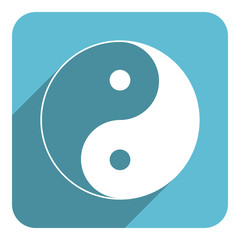 ying yang flat icon