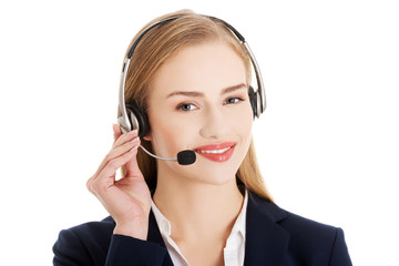 Call center woman