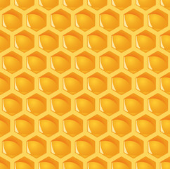 Honigwaben Bienen Hintergrund - endlos