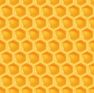 Honigwaben Bienen Hintergrund - endlos