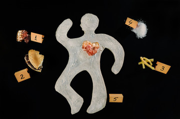 Unhealthy food hazard. Awareness. Easily customizable.