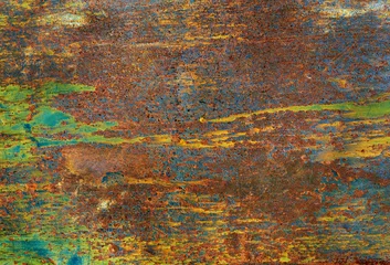 Keuken foto achterwand Metaal Heldere kleur van oude metalen textuur