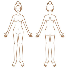 女性　体　ヌード