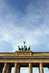 Quadriga on the top of Brandenbrurg gate in Berlin, Germany © aarstudio
