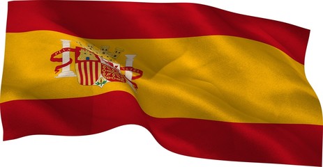 Fototapeta premium Digitally generated spain national flag