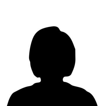 recommend clip art: Vector silhouette of a woman.