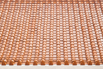 texture of roof, texture of brown rooftop in temple