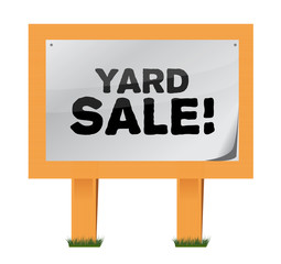 yard sale sign illustration design