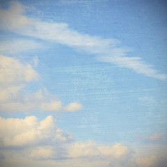 cloudy sky, grunge and vintage image