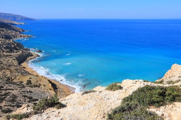 Fototapeta na wymiar Red Beach, Crete