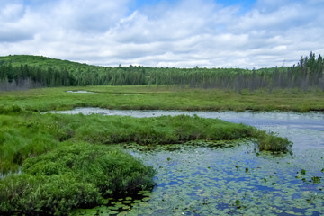 Obraz premium Bay with mountain range in the background, Georgian Bay, Tobermo