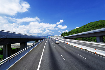 asphalt road in Hongkong