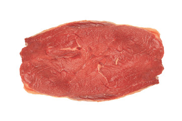 raw meat isolated on white