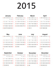 Calendar 2015