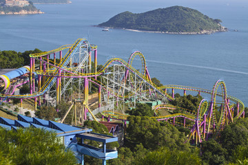 Obraz premium Парк аттракционов в Гонконге