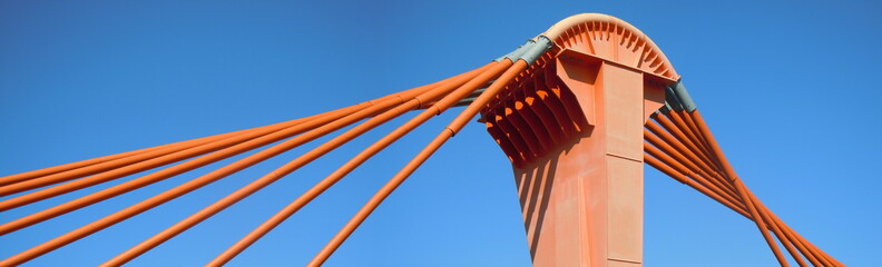 Detail of Southern Bridge (Riga, Latvia)