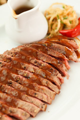 steak in the bar