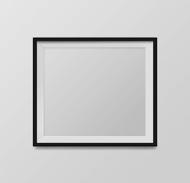 Fototapeta blank frame on a white background