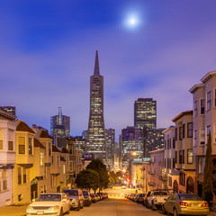 San Francisco at night.