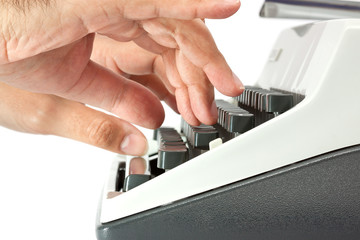 Hands on a Typewriter