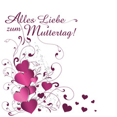 Herzen zum Muttertag