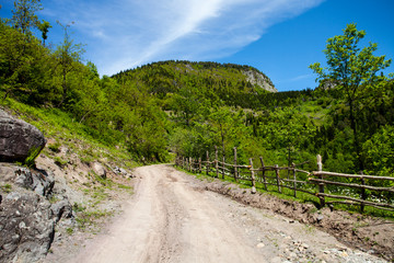 Mountain Road, trail in Georgia, Kaukaz