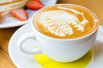 Latte coffee