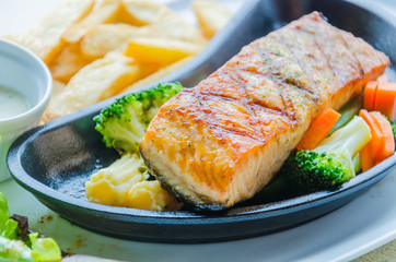 Salmon grilled