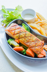Salmon grilled