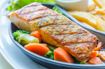 Salmon grilled