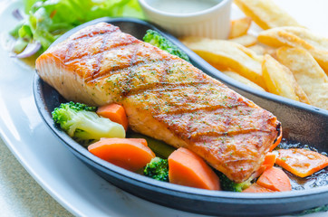Salmon grilled