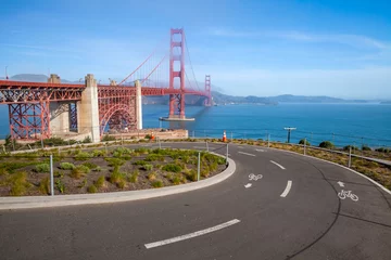 Stickers pour porte Pont du Golden Gate Golden Gate Bridge in San Francisco