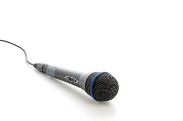 Microphone isolated on white