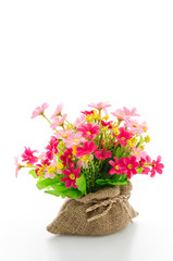 Bouquet flowers isolated on white