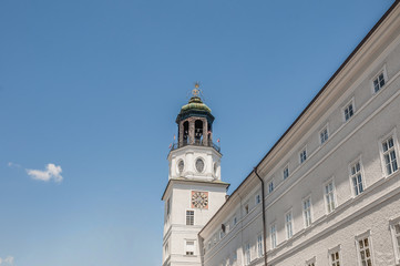 Fototapeta na wymiar Carillion (Glockenspiel) located at Salzburg, Austria