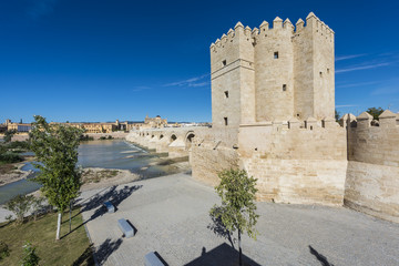 Fototapeta na wymiar Calahorra Tower w Kordobie, w Hiszpanii.