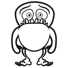 Monster witzig Halloween