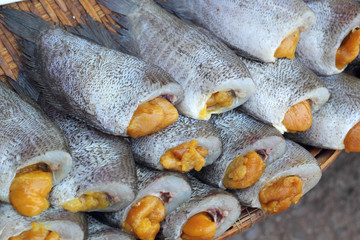 Fresh fish in the market.