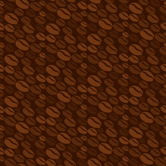 coffee bean seamless pattern background vector ,illustration