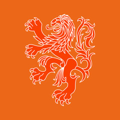 Obraz premium Vector lion of Netherlands