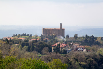 Fototapeta na wymiar wzgórzach wokół Volterra, Toskania