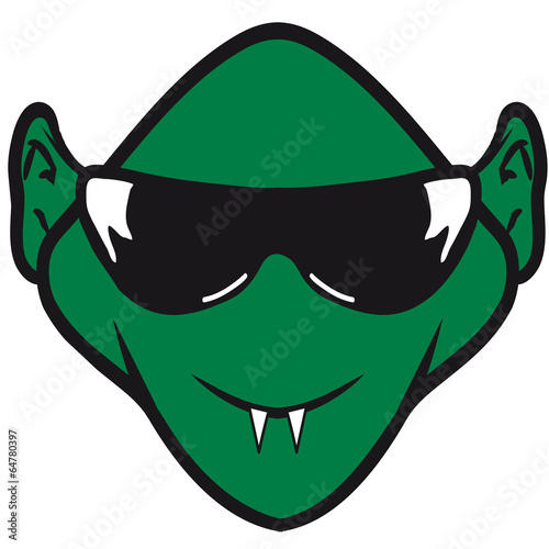 Fototapete Monster Bose Halloween Vampir Sonnenbrille Fototapeten Style O Mat