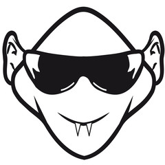 Monster böse halloween Vampir sonnenbrille