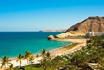 Selbstklebende Fototapete Mittlerer Osten omanische Küstenlandschaft