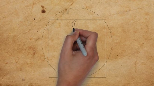 Vitruvianischer Mensch Leonardo Da Vinci Figur