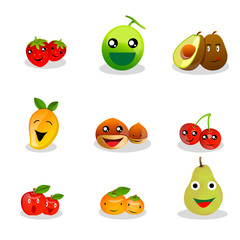 Funny Fruit Cartoon