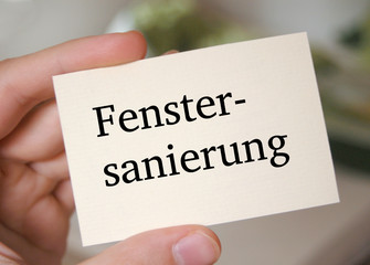 Fenstersanierung