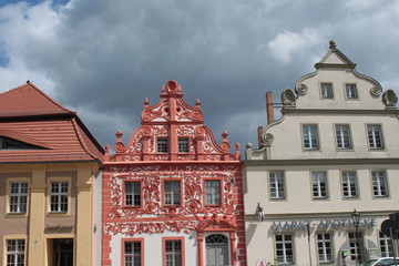 Schmuckgiebel am Luckauer Marktplatz