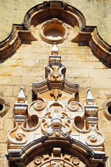 Detail above church doorway, Campillos, Spain.