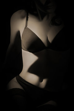 Fototapeta Nude art. Erotic nude woman